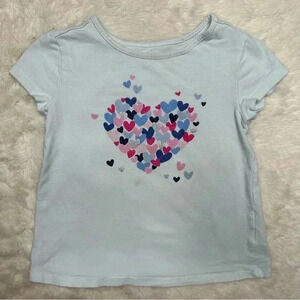 Kids Headquarters T-Shirt White  /Hearts Size 3T